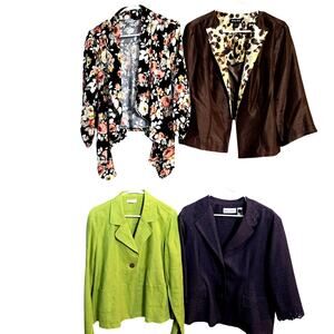 Womens XL 16 18 Blazer Suit Separate Jacket Top Wholesale Bulk Lot 4 Extra Large